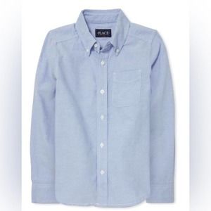Children’s Place Boy Uniform Button Down Oxford Shirt SIZE 5/6